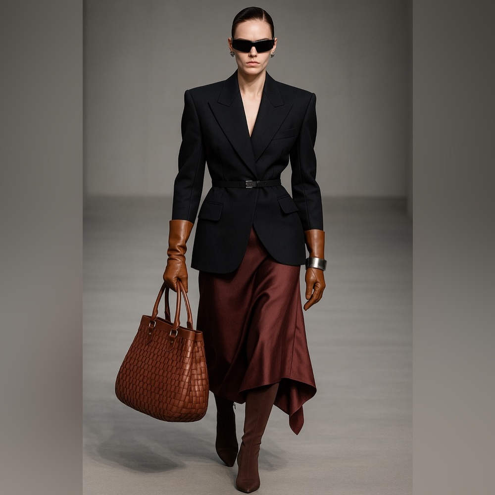 👜 Tote - Chic Woven Vegan Leather – A Timeless Statement Piece!